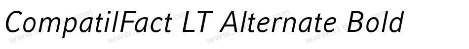 CompatilFact LT Alternate Bold Small Caps字体转换